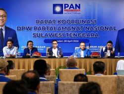 Pimpin Rakorwil, Yusran Akbar Instruksikan Kader PAN Sultra Solid dalam Satu Barisan